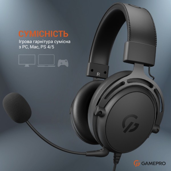 Фото - Гарнітура дротова ігрова GamePro HS1050