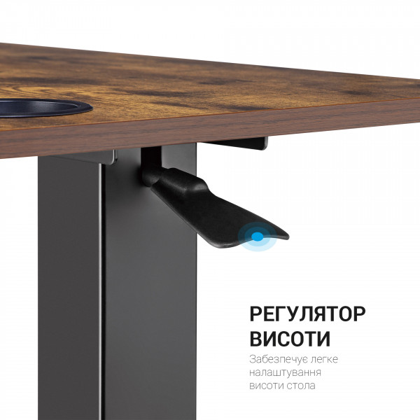 Фото - Стіл комп'ютерний OfficePro ODM366B Dark wood