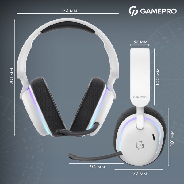 Фото - Гарнитура беспроводная игровая GamePro Asgard Bragi (HSW250W)