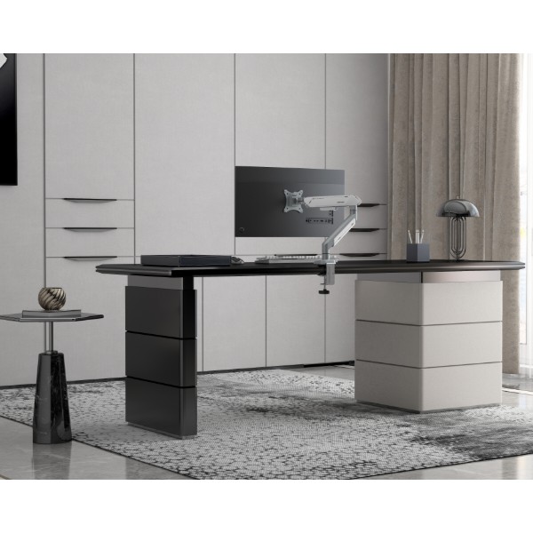 Фото - Крепление настольное Anda Seat Stealth PRO II White&Gray (AD-W-A9-1S-FW)
