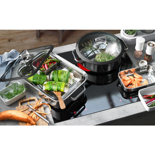 Фото - Каструля WMF 1743016040 Vitalis Aroma з пароваркою 28 см
