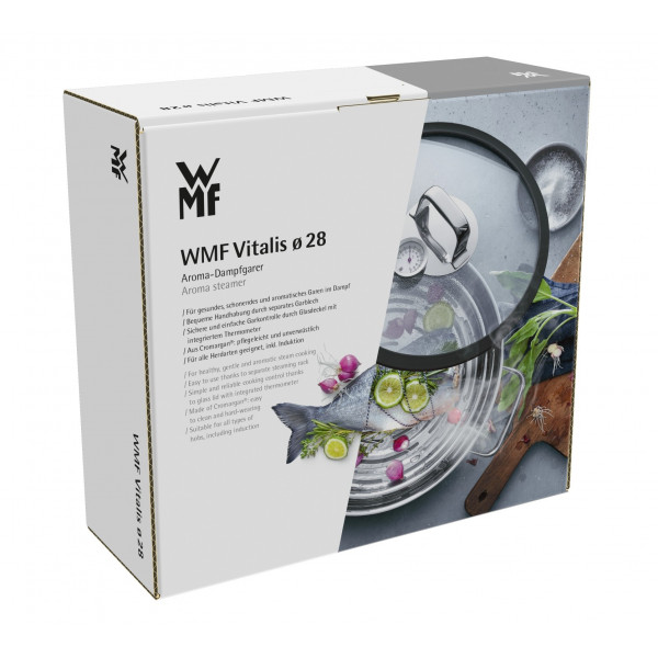 Фото - Каструля WMF 1743016040 Vitalis Aroma з пароваркою 28 см