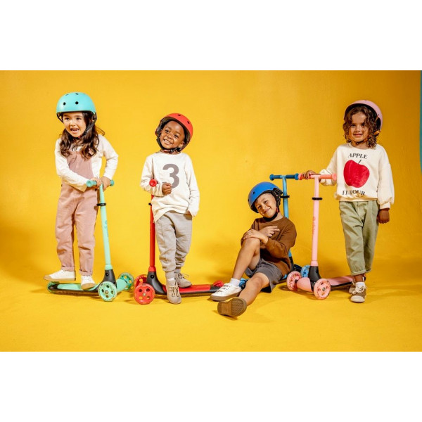 Фото - Триколісний самокат YVolution YGlider Kiwi Синий (Y101257)