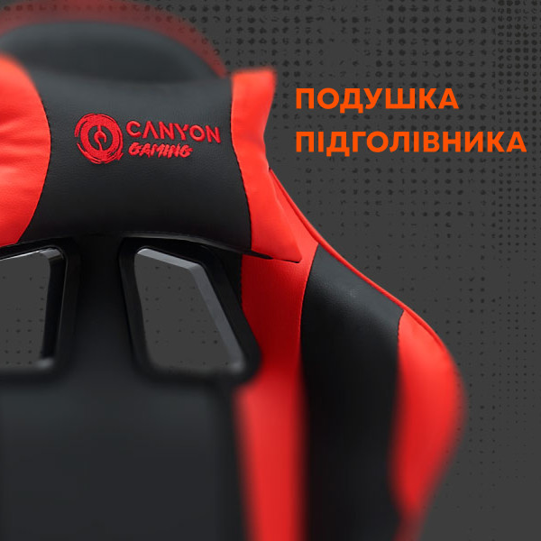 Фото - Кресло для геймеров Canyon Core SGCH2 Black Red (CNE-SGCH2R)
