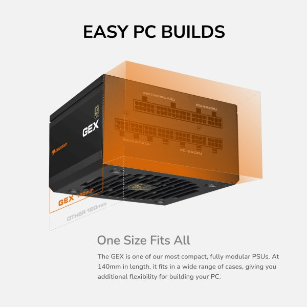 Фото - Блок живлення для ПК Cougar 650 Вт (GEX 650)