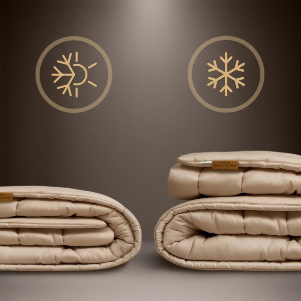 Фото - Ковдра дитяча зима MirSon 110х140 см Шовкове Silk Kapok №1517 Ferrero Gold (2200011169750)
