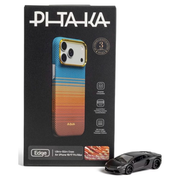 Фото - Чохол для смартфону Pitaka Edge Ultra-Slim Case California Dream-01 for iPhone 18 Pro/17 Pro (KI1806P)