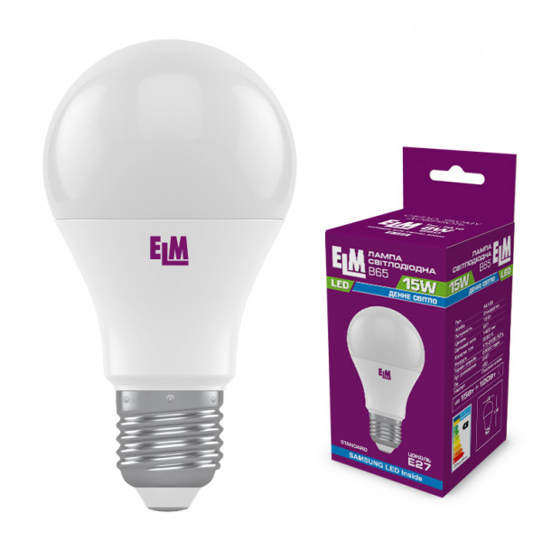 Фото - Лампочка світлодіодна ELM 15W E27 6500K 18-0195