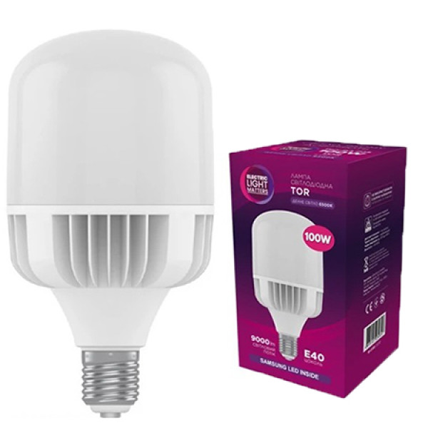 Фото - Світлодіодна лампочка ELM 100W E40 6500K (18-0198)