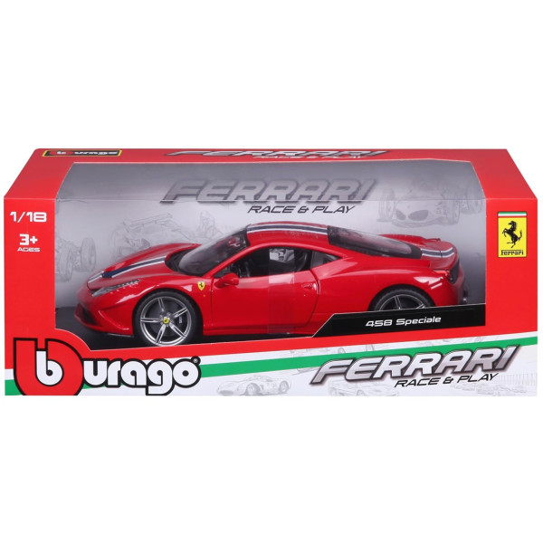 Фото - Колекційна машинка 1:18 Bburago FERRARI 458 SPECIALE (18-16002)