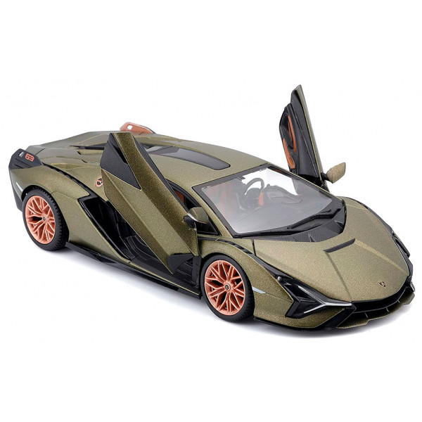 Фото - Колекційна машинка 1:24 Bburago LAMBORGHINI SIÁN FKP 37  (асорті зелений металік, червоний металік, 1:24) (18-21099)
