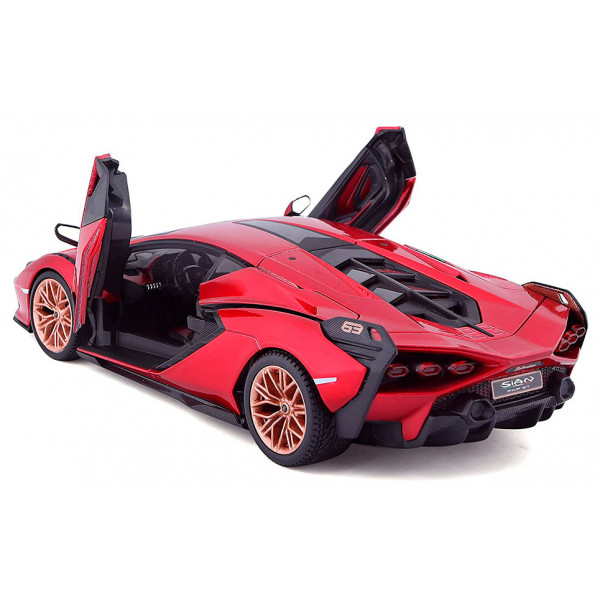 Фото - Колекційна машинка 1:24 Bburago LAMBORGHINI SIÁN FKP 37  (асорті зелений металік, червоний металік, 1:24) (18-21099)