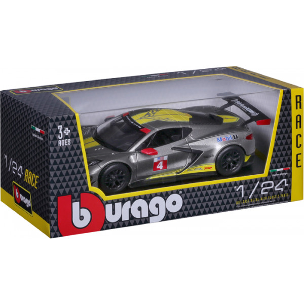 Фото - Коллекционная машинка 1:24 Bburago CHEVROLET CORVETTE C8.R (1:24) (18-28024)