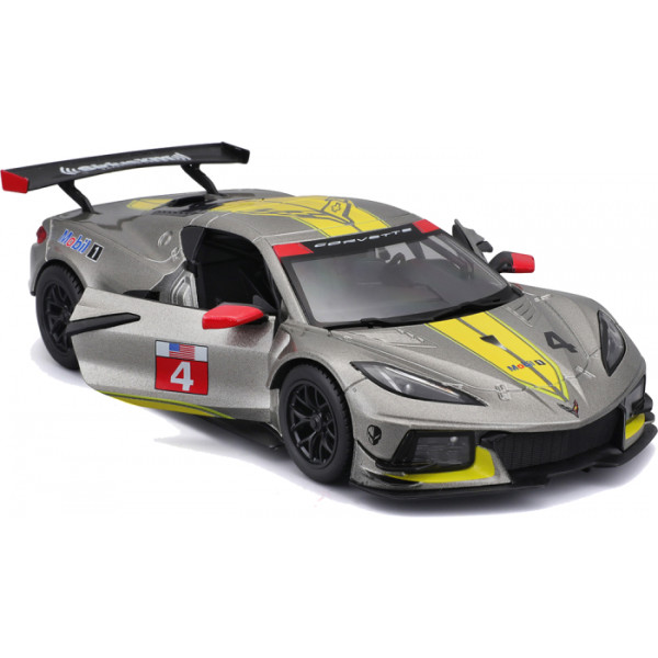 Фото - Коллекционная машинка 1:24 Bburago CHEVROLET CORVETTE C8.R (1:24) (18-28024)