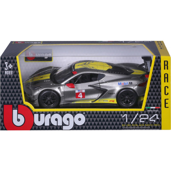 Фото - Коллекционная машинка 1:24 Bburago CHEVROLET CORVETTE C8.R (1:24) (18-28024)