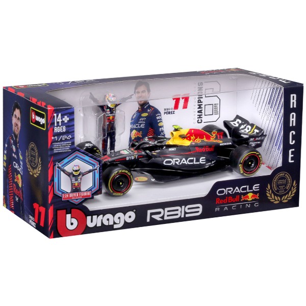 Фото - Коллекционный легковой транспорт Bburago RED BULL RACING RB19 в ассортименте (18-28036)