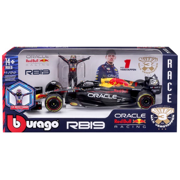 Фото - Коллекционный легковой транспорт Bburago RED BULL RACING RB19 в ассортименте (18-28036)