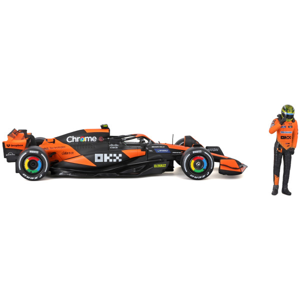 Фото - Колекційна машинка 1:24 Bburago з фігуркою - MCLAREN MCL38 1:24 (18-28040)