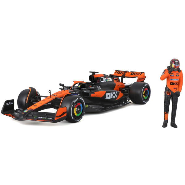 Фото - Колекційна машинка 1:24 Bburago з фігуркою - MCLAREN MCL38 1:24 (18-28040)