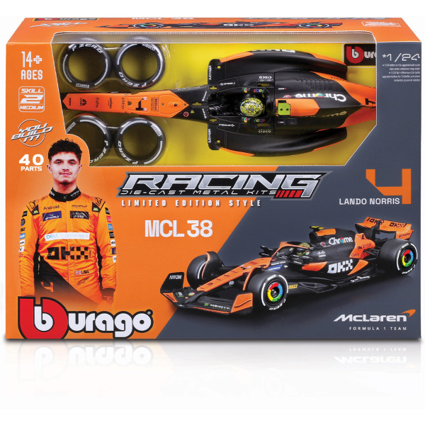 Фото - Коллекционная машинка 1:24 Bburago конструктор - MCLAREN MCL38 1:24 (18-28511)