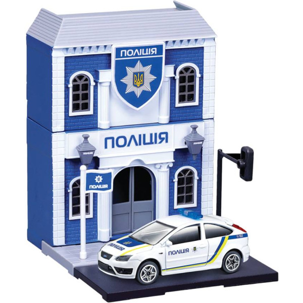 Фото - Колекційна машинка 1:43 Bburago City - НАЦІОНАЛЬНА ПОЛІЦІЯ (ділянка) (18-31502U)