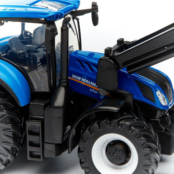 Фото - Колекційна сільськогосподарська техніка Bburago ТРАКТОР NEW HOLLAND T7.315 з фронтальним навантажувачем (синій, 1:32) (18-31632)
