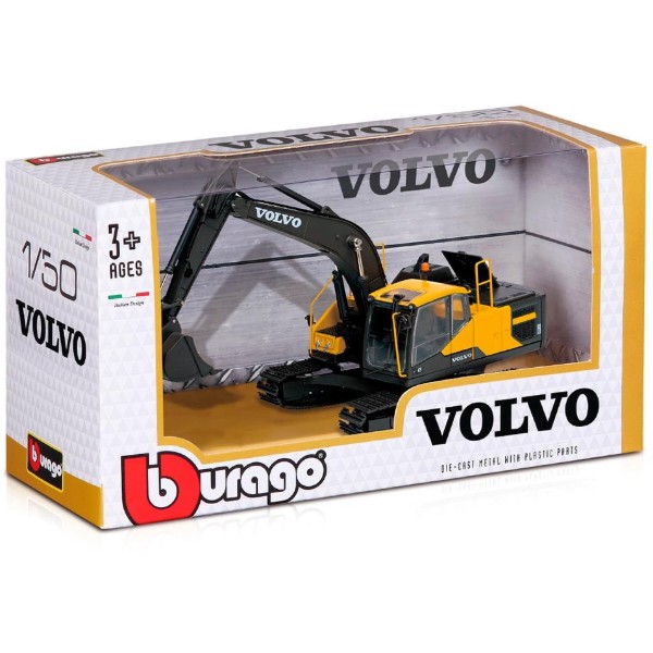 Фото - Наземная спецтехника Bburago Серии Construction - Экскаватор Volvo EC220E (18-32086)