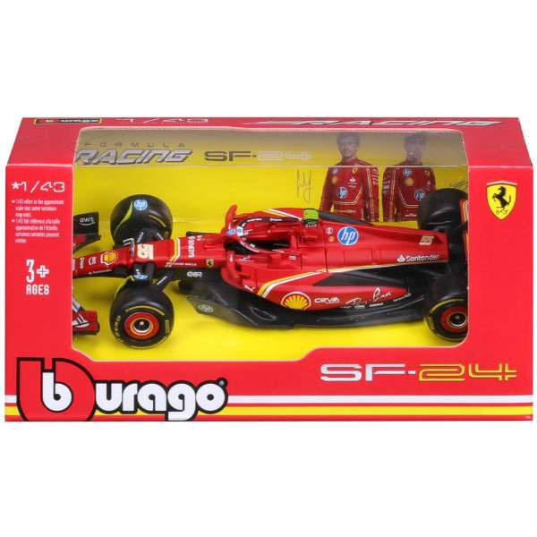 Фото - Колекційна машинка 1:43 Bburago FERRARI RACING - SF-24 1:43 (18-36844) в асортименті