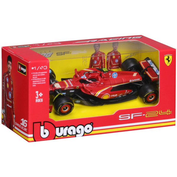 Фото - Колекційна машинка 1:43 Bburago FERRARI RACING - SF-24 1:43 (18-36844) в асортименті