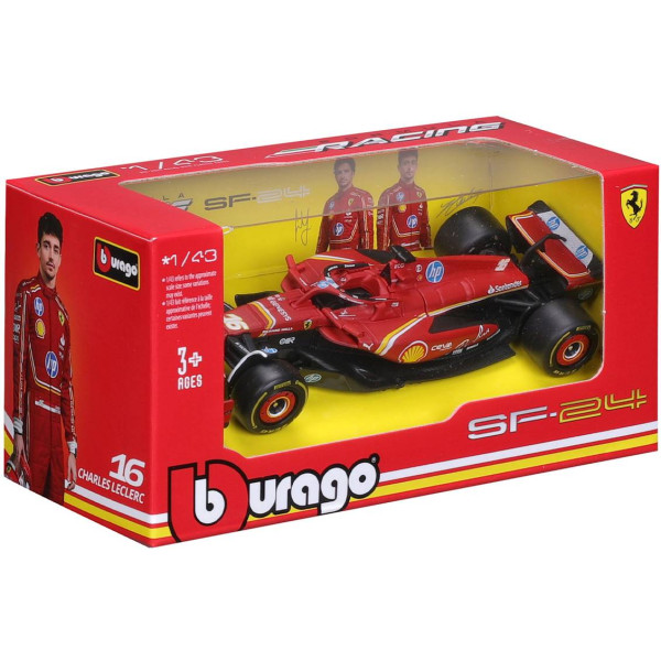 Фото - Колекційна машинка 1:43 Bburago FERRARI RACING - SF-24 1:43 (18-36844) в асортименті
