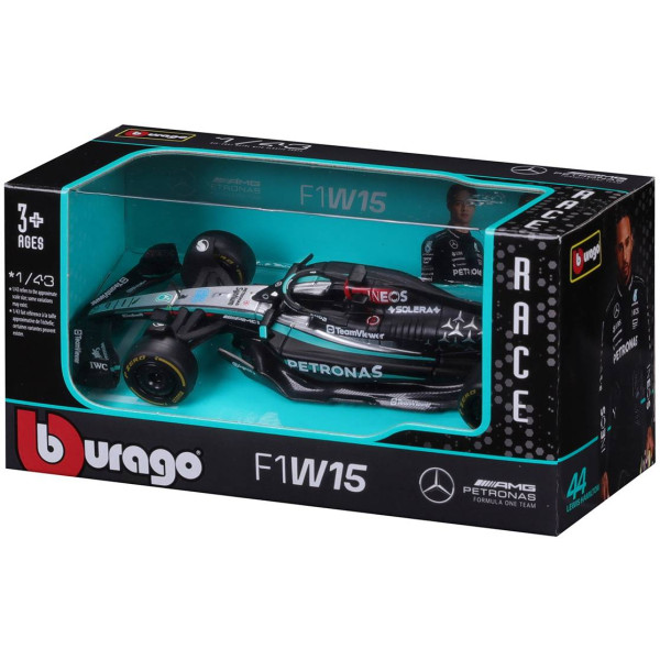 Фото - Колекційна машинка 1:43 Bburago MERCEDES-AMG F1 W15 PERFORMANCE 2024 1:43 (18-38208)