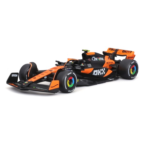 Фото - Коллекционная машинка 1:43 Bburago MCLAREN F1 MCL38 2024 в ассортименте (18-38214)