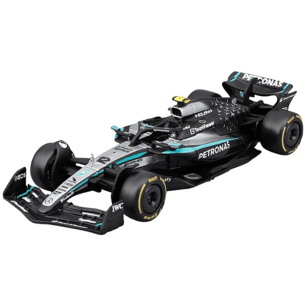 Фото - Колекційна машинка 1:43 Bburago MERCEDES-AMG F1 W16 PETRONAS (2025) в асортименті (18-38237)