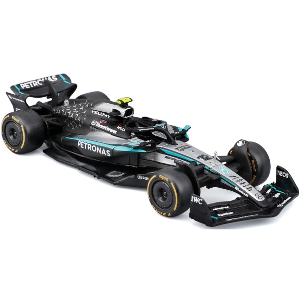 Фото - Колекційна машинка 1:43 Bburago MERCEDES-AMG F1 W16 PETRONAS (2025) в асортименті (18-38237)