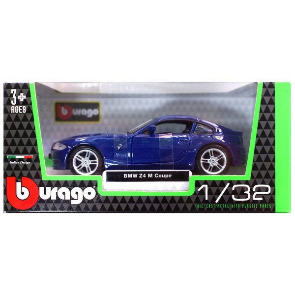 Фото - Колекційна машинка 1:32 Bburago Автомодель - BMW Z4 M COUPE (синій металік, 1:32) (18-43007)