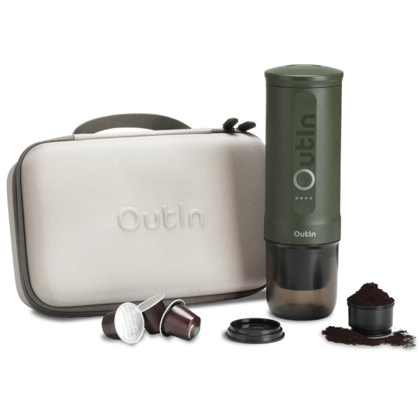 Фото - Портативная кофеварка OUTIN Forest Green в дорожном футляре OTEM-01-FG-BAG Фото - Портативная кофеварка OUTIN Forest Green в дорожном футляре OTEM-01-FG-BAG