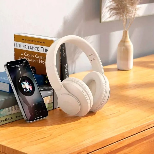 Фото - Наушники накладные беспроводные HOCO W45 Enjoy BT headset Milky White (6942007601214)