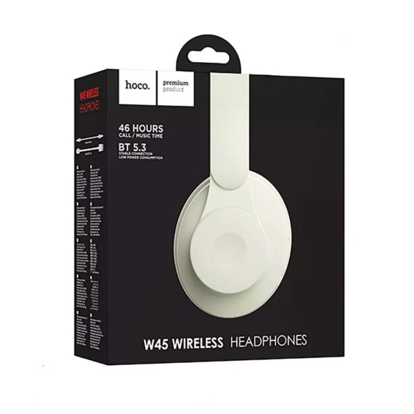 Фото - Наушники накладные беспроводные HOCO W45 Enjoy BT headset Milky White (6942007601214)