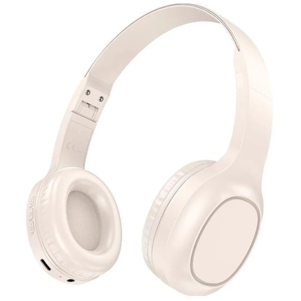 Фото - Навушники повнорозмірні бездротові HOCO W46 Charm BT headset Milky White (6942007601702)