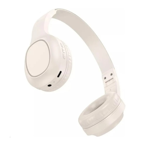 Фото - Навушники повнорозмірні бездротові HOCO W46 Charm BT headset Milky White (6942007601702)