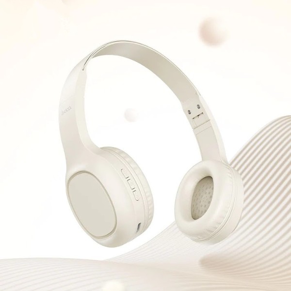 Фото - Навушники повнорозмірні бездротові HOCO W46 Charm BT headset Milky White (6942007601702)