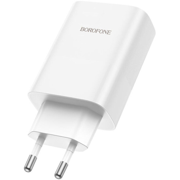 Фото - Мережевий зарядний пристрій BOROFONE BN10 Sunlight PD65W dual port(1A1C) charger White (6974443388190)