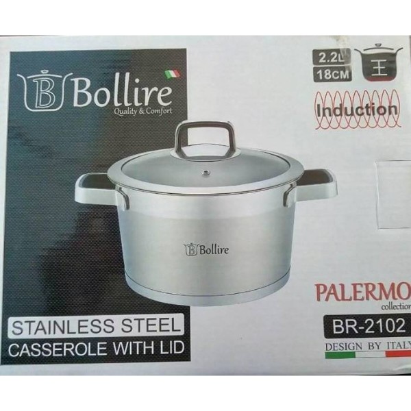 Фото - Кастрюля Bollire BR-2102 Palermo 18 см 2.2 л