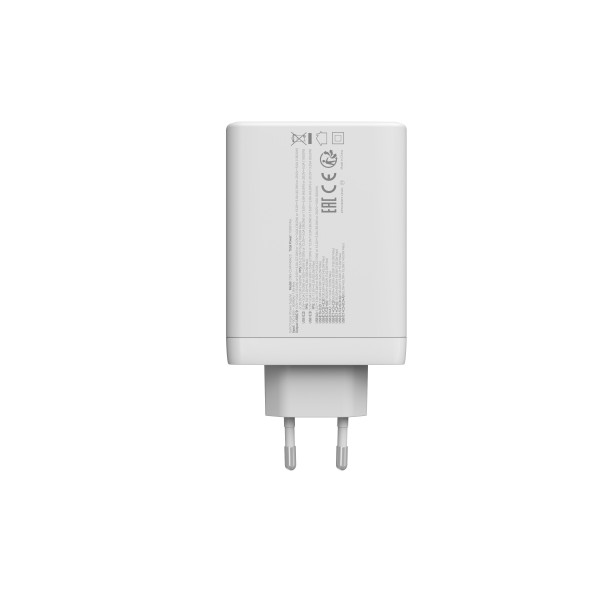 Фото - Мережевий зарядний пристрій Canyon CU140ACC GaN 150W 3xPD 1xQC EU White (CNS-CUW140ACC)