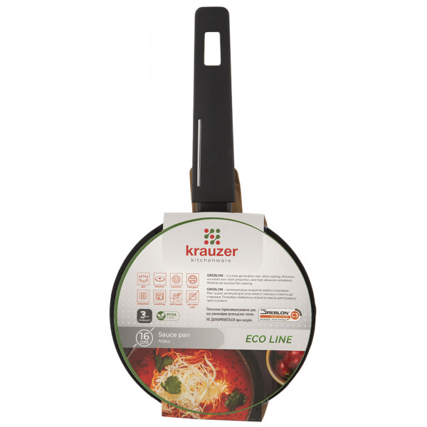 Фото - Ківш Krauzer Eco Line 1.2 л 16 см (78128)