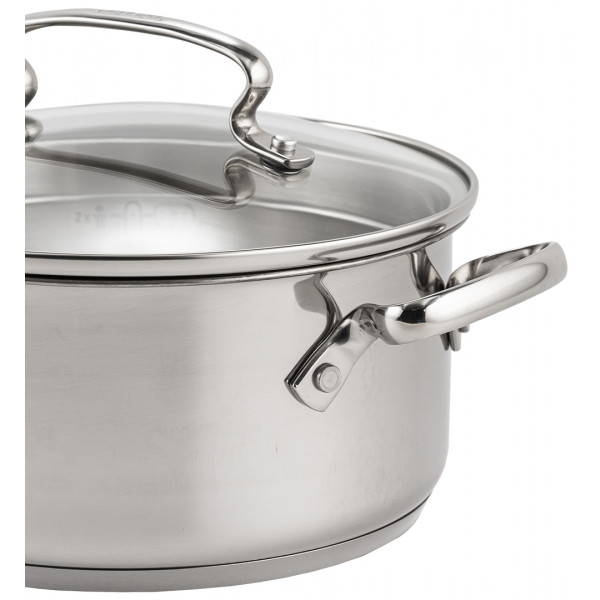 Фото - Набір посуду Tefal G732SA55 Duetto+ 10 пр. со сковородой (кастр. 6,0/5,0/2,5/1,5 л., ковш 1,5 л б/кр, сковорода 26 см)