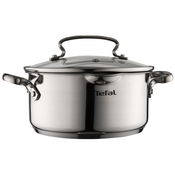Фото - Набір посуду Tefal G732SA55 Duetto+ 10 пр. со сковородой (кастр. 6,0/5,0/2,5/1,5 л., ковш 1,5 л б/кр, сковорода 26 см)