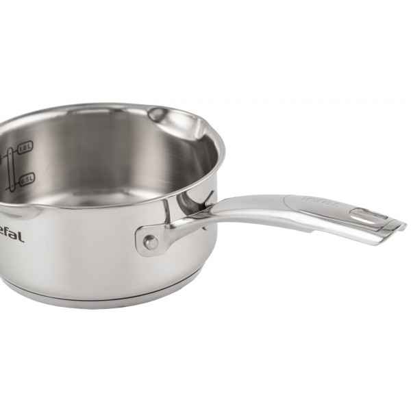 Фото - Набір посуду Tefal G732SA55 Duetto+ 10 пр. со сковородой (кастр. 6,0/5,0/2,5/1,5 л., ковш 1,5 л б/кр, сковорода 26 см)