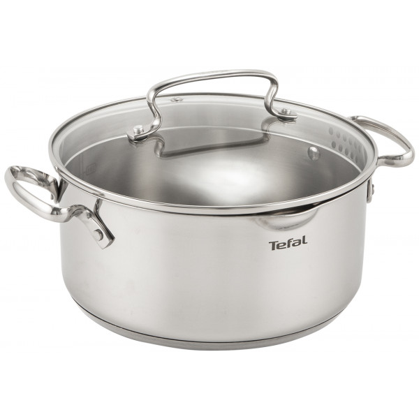 Фото - Набір посуду Tefal G732SA55 Duetto+ 10 пр. со сковородой (кастр. 6,0/5,0/2,5/1,5 л., ковш 1,5 л б/кр, сковорода 26 см)