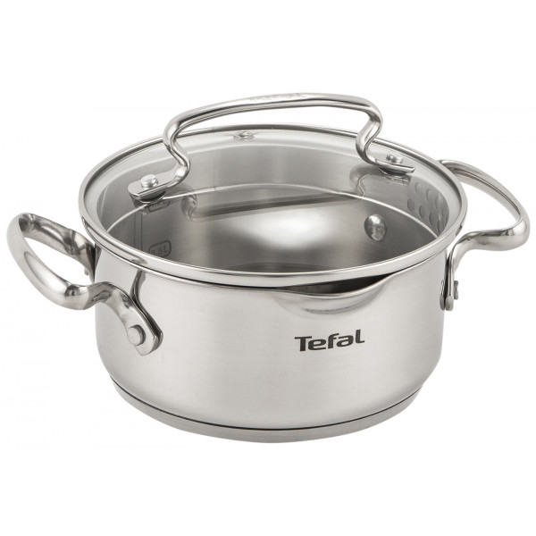 Фото - Набір посуду Tefal G732SA55 Duetto+ 10 пр. со сковородой (кастр. 6,0/5,0/2,5/1,5 л., ковш 1,5 л б/кр, сковорода 26 см)
